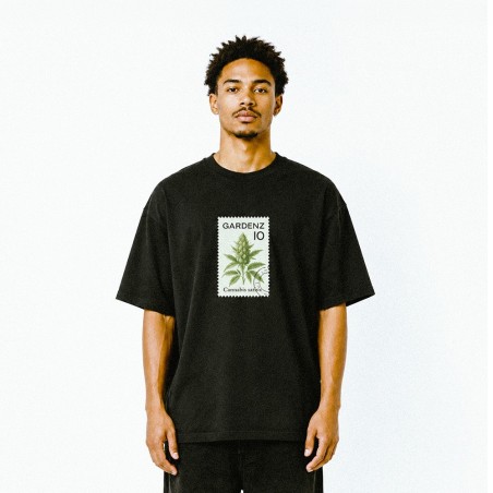 T-shirt col côtelé écologique unisexe