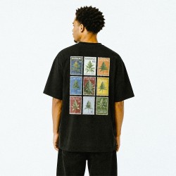 T-shirt col côtelé écologique unisexe