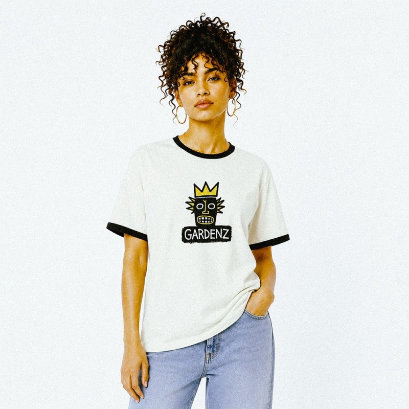 T-shirt ringer unisexe - Basquiat