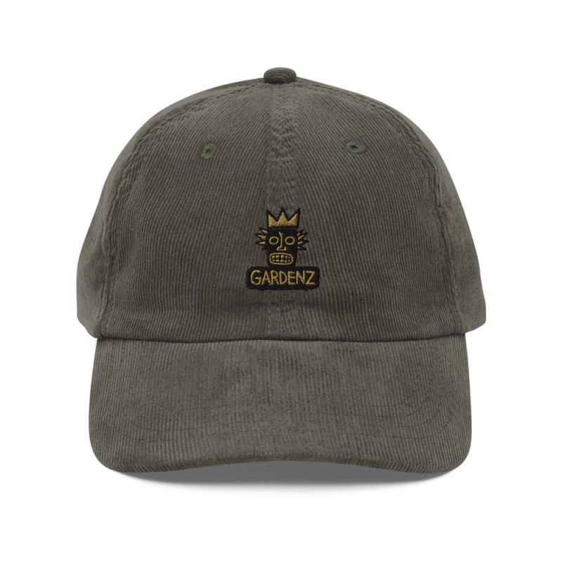 Casquette en velours côtelé