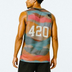 Maillot de basket recyclé all over - Gardenz