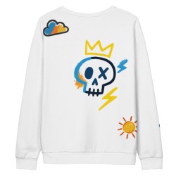 Sweat en coton all over unisexe - Paint