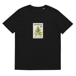T-shirt col côtelé écologique unisexe