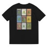 T-shirt col côtelé écologique unisexe