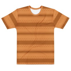 T-Shirt rayé orange